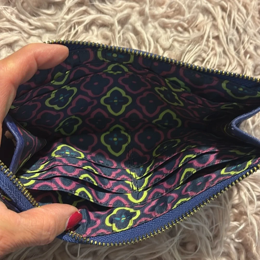 Anne Klein Gold Zipper Accent Wristlet